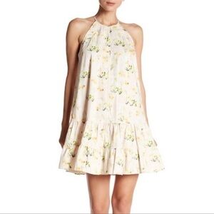 Rebecca Taylor Yellow Floral spring sleeveless Dress size 6